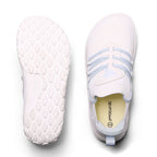 Women's Barefoot Shoes Wide Toe Box Minimalist Sneakers Zero Drop Walking Shoes Slip - On Breathable Knit Athletic Shoes Lightweight Non - Slip Rubber Sole for Running Gym Travel Workout Casual - Sevfooooot