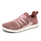 Women's Barefoot Shoes Wide Toe Box Minimalist Sneakers Zero Drop Walking Shoes Slip - On Breathable Knit Athletic Shoes Lightweight Non - Slip Rubber Sole for Running Gym Travel Workout Casual - Sevfooooot
