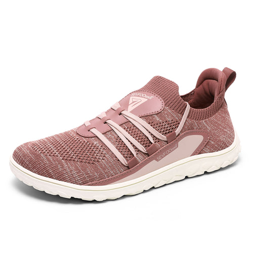 Women's Barefoot Shoes Wide Toe Box Minimalist Sneakers Zero Drop Walking Shoes Slip - On Breathable Knit Athletic Shoes Lightweight Non - Slip Rubber Sole for Running Gym Travel Workout Casual - Sevfooooot