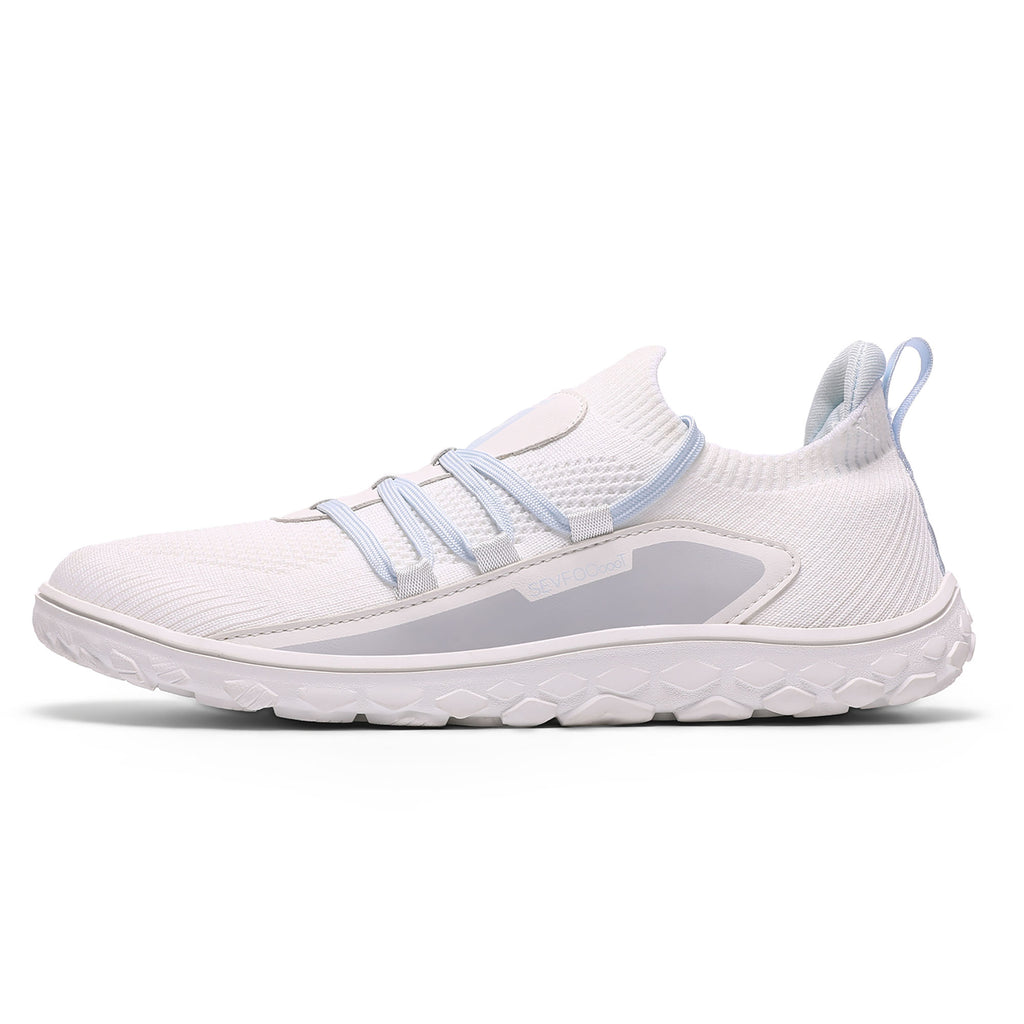 Women's Barefoot Shoes Wide Toe Box Minimalist Sneakers Zero Drop Walking Shoes Slip - On Breathable Knit Athletic Shoes Lightweight Non - Slip Rubber Sole for Running Gym Travel Workout Casual - Sevfooooot
