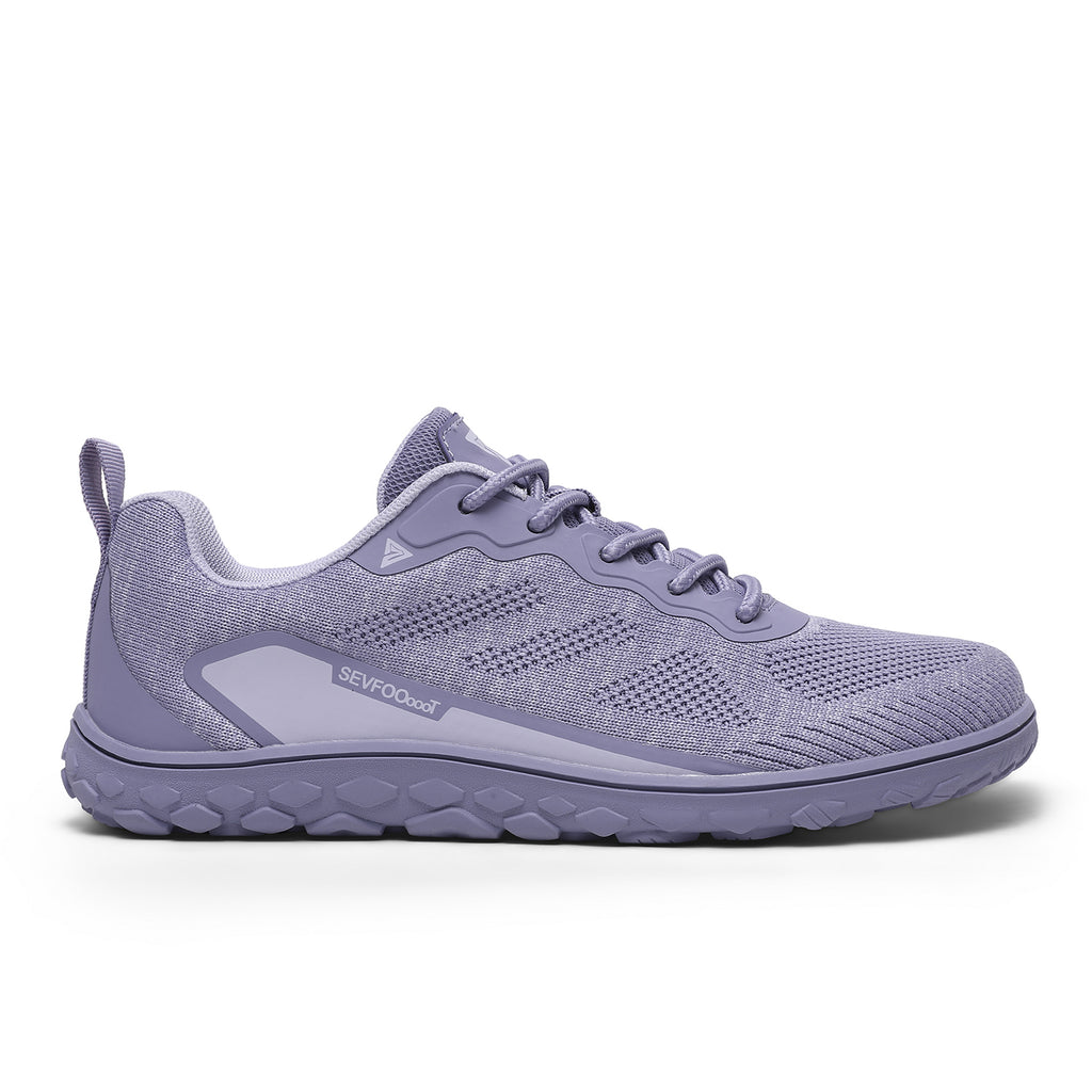 Women's Wide Barefoot Sneakers | Retro Track - Inspired Trainer | Zero Drop Lifestyle Lace - Up Fashion Sneakers - Sevfooooot