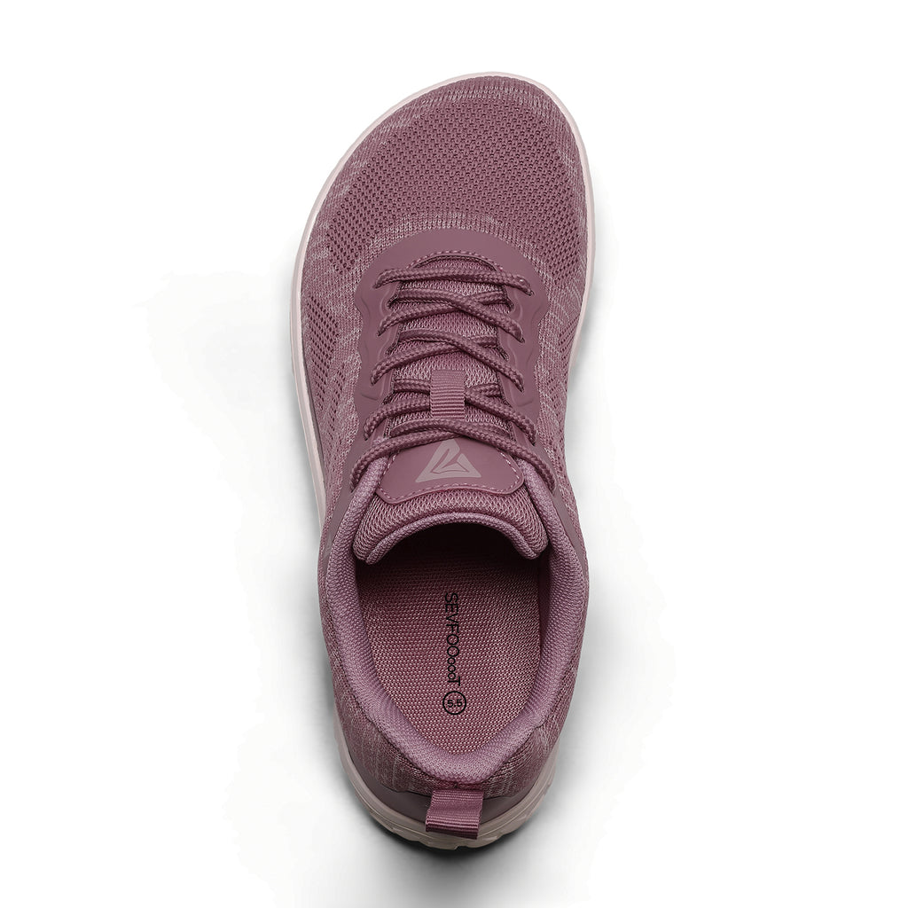 Women's Wide Barefoot Sneakers | Retro Track - Inspired Trainer | Zero Drop Lifestyle Lace - Up Fashion Sneakers - Sevfooooot