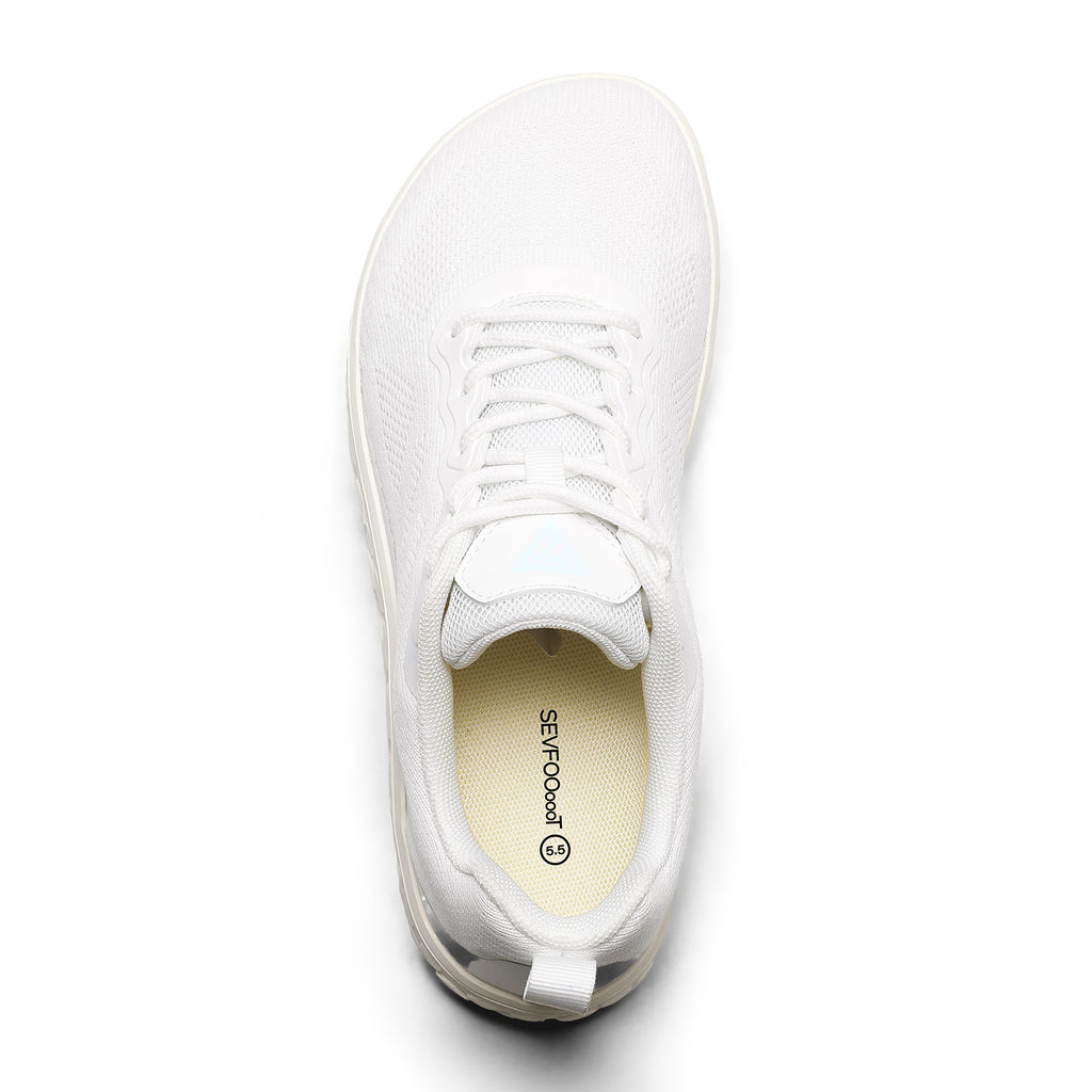 Women's Wide Barefoot Sneakers | Retro Track - Inspired Trainer | Zero Drop Lifestyle Lace - Up Fashion Sneakers - Sevfooooot