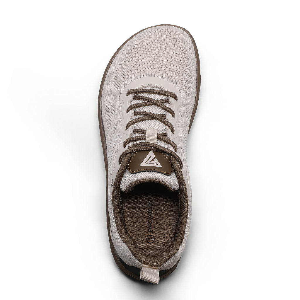 Women's Wide Barefoot Sneakers | Retro Track - Inspired Trainer | Zero Drop Lifestyle Lace - Up Fashion Sneakers - Sevfooooot