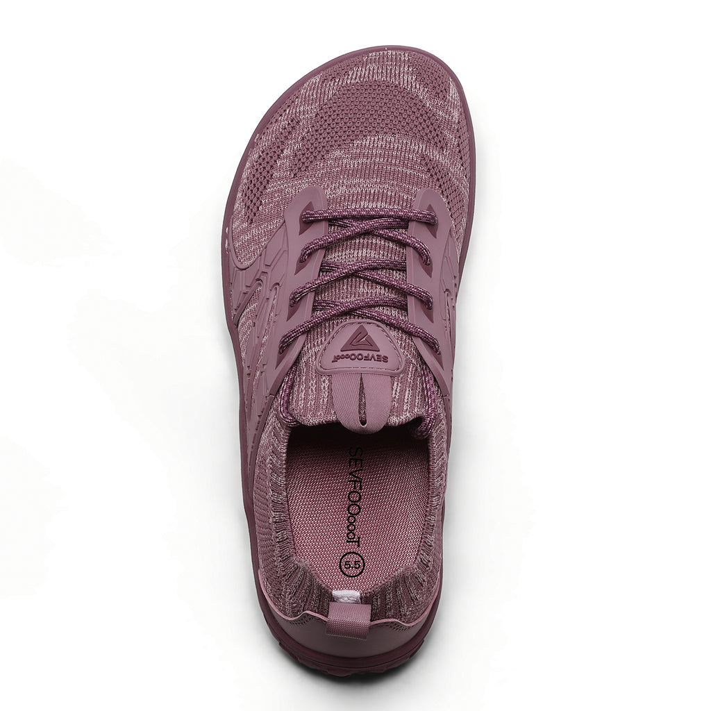 Women's Wide Barefoot Sneakers | Retro Track - Inspired Trainer | Zero Drop Lifestyle Lace - Up shoes - Sevfooooot