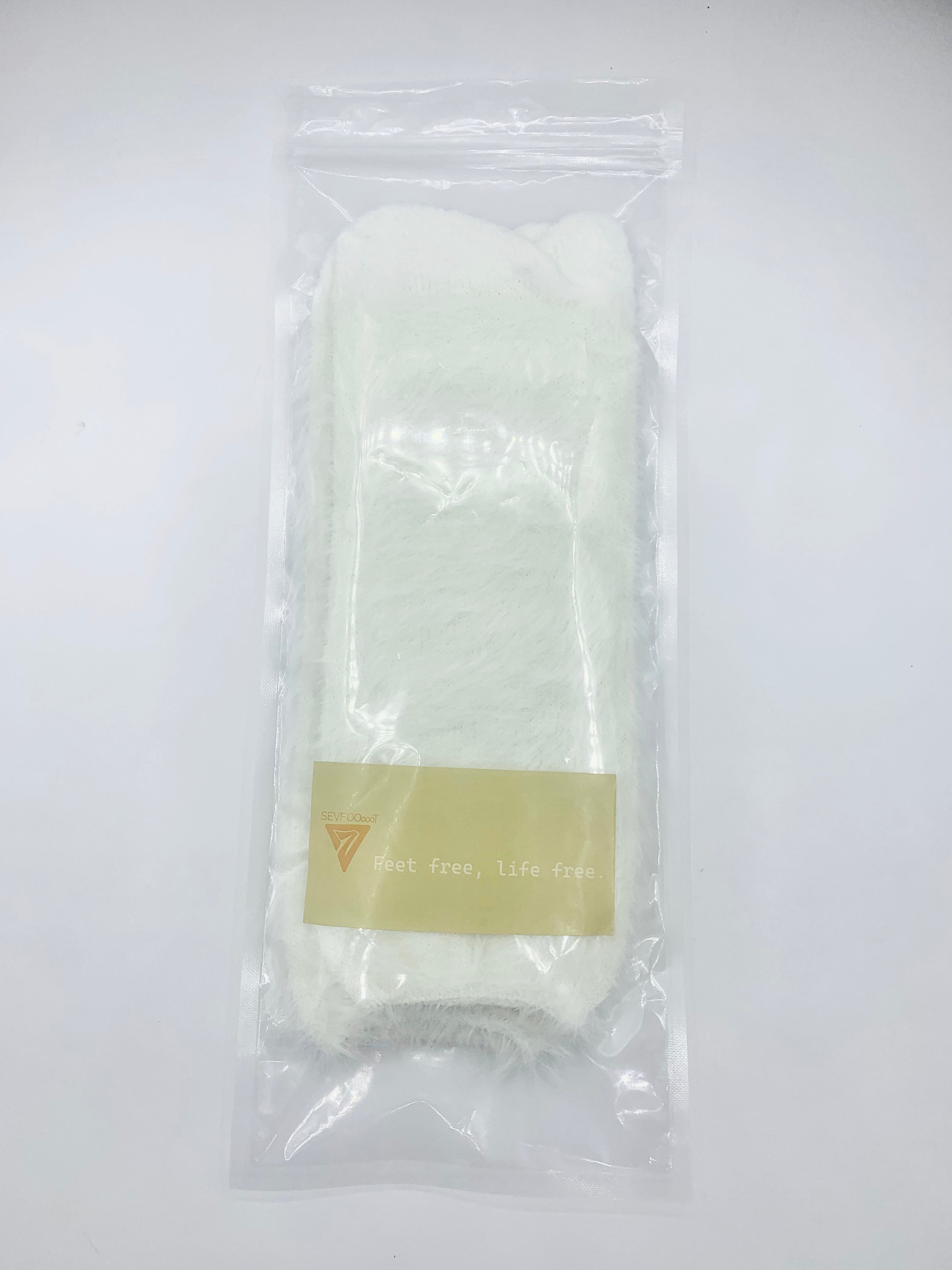 Fluffy Fuzzy Plush Shoes Socks - Soft Warm Fabric - Sevfooooot