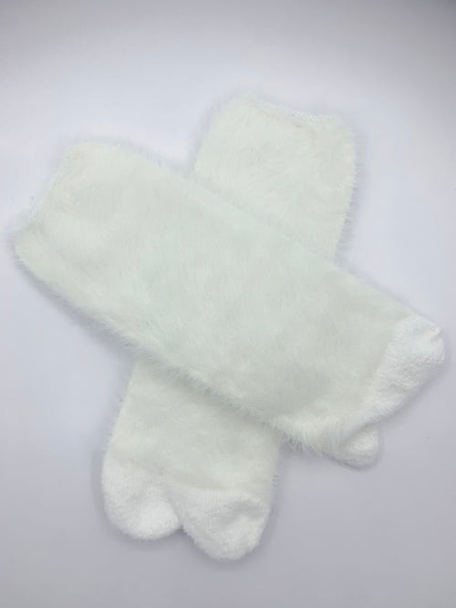 Fluffy Fuzzy Plush Shoes Socks - Soft Warm Fabric - Sevfooooot